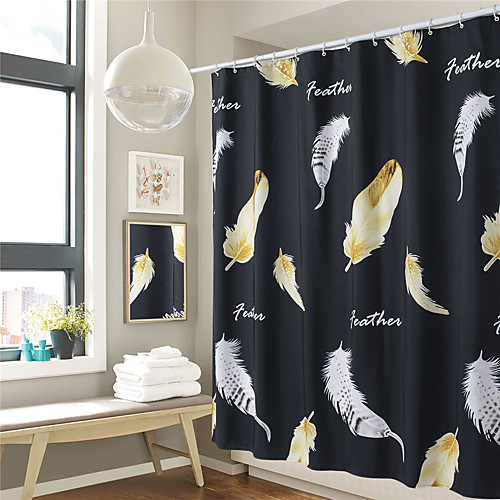 

Coated Printing Shower Curtain Antibacterial Mildew Proof Moisture Proof 180 180