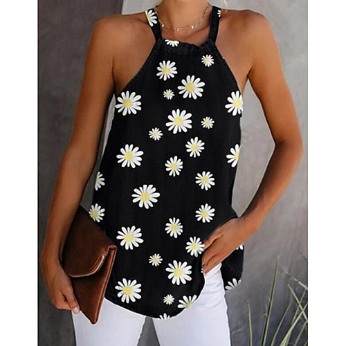 

Women's Daily Tank Top - Floral Purple