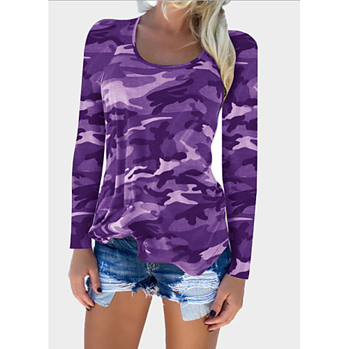 

Women's Daily T-shirt - Camo / Camouflage Wine