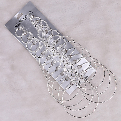 

Women's Earrings Holiday Wedding Birthday Romantic Earrings Jewelry Silver For Date Street Festival 1 set