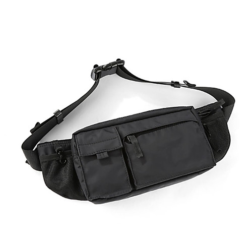 

Men's Canvas Sling Shoulder Bag Solid Color Black
