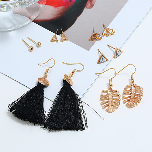 

Women's Earrings Holiday Wedding Birthday Romantic Earrings Jewelry Gold For Date Street Festival 1 set