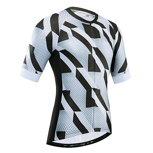

21Grams Women's Short Sleeve Cycling Jersey Black / White Bike Jersey Top Mountain Bike MTB Road Bike Cycling UV Resistant Breathable Quick Dry Sports Clothing Apparel / Stretchy