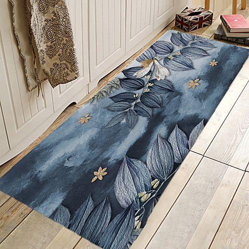 

1pc Modern Flower Pattern Bath Mats / Bath Rugs Coral Velve Geometric / Abstract 5mm Bathroom New Design