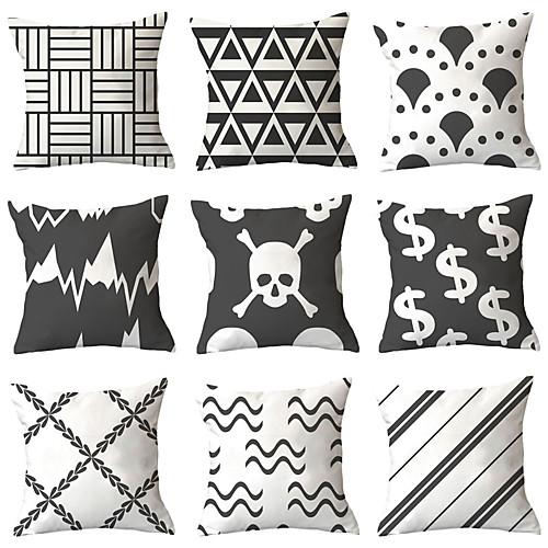 

9 pcs Throw Pillow Simple Classic 4545 cm Cushion Vintage Circle Cover Sofa Home Decor Throw Pillow Case