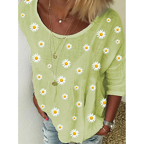 

Women's Daily T-shirt - Geometric Yellow
