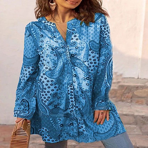 

Women's Daily Blouse - Geometric Yellow