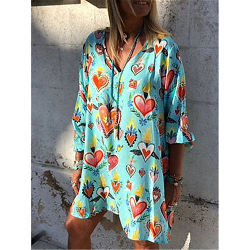 

Women's Yellow Blushing Pink Dress Tunic Geometric S M
