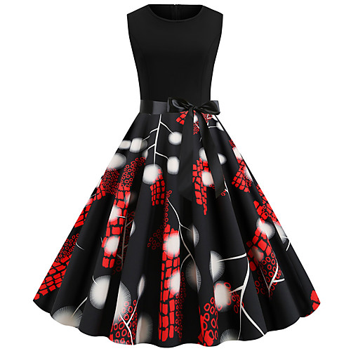 

Women's Black Dress Sexy Daily Going out Sheath Floral Print Color Block Patchwork Print S M