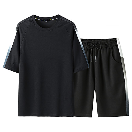 

Men's Daily Sports Basic Set - Color Block / Solid Colored Red