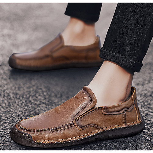 

Men's Leather Spring & Summer Casual Loafers & Slip-Ons Khaki / Brown / Black