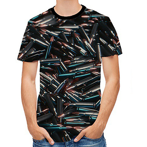 

Men's Daily Basic T-shirt - 3D Print Black