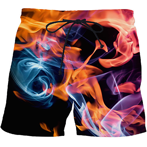 

Men's Sporty / Exaggerated Sweatpants / Shorts Pants - 3D / Geometric Pattern / 3D Print Print Rainbow US32 / UK32 / EU40 US34 / UK34 / EU42 US36 / UK36 / EU44
