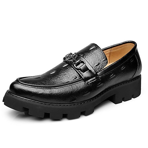 

Men's PU Spring & Summer Classic Loafers & Slip-Ons Black