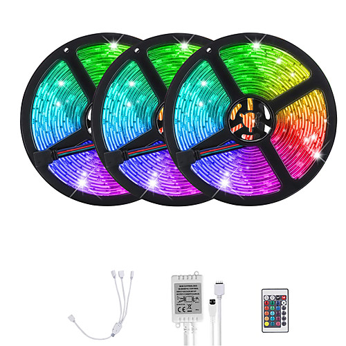 

LOENDE 3x5M Flexible LED Light Strips Light Sets RGB Tiktok Lights 900 LEDs SMD5050 10mm 1 set Christmas / New Year's Cuttable / Party / Decorative 12 V