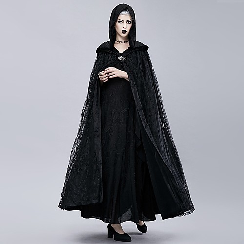 

Plague Doctor Retro Vintage Gothic Steampunk Cloak Masquerade Women's Costume Black Vintage Cosplay Event / Party