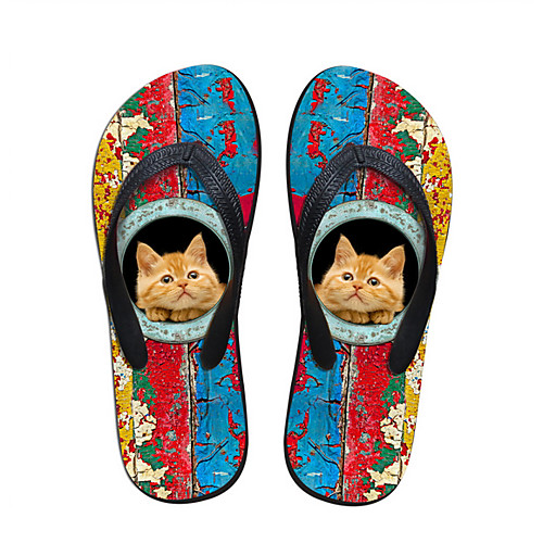 

Men's PU Summer Casual Slippers & Flip-Flops Orange / Black / Yellow / Burgundy