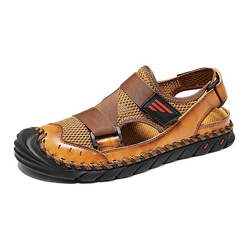 

Men's Cowhide Summer Sandals Non-slipping Brown / Black / Coffee