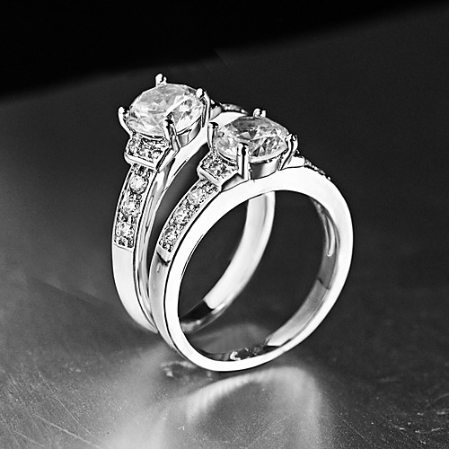 

Women's Ring 1pc Silver Alloy Elegant Holiday European Festival Jewelry