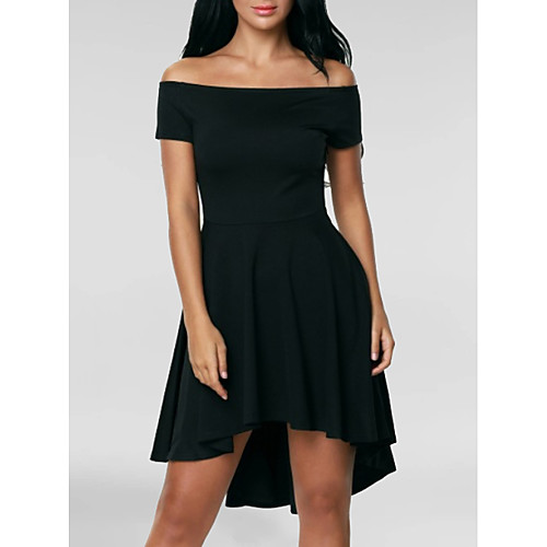 

Women's Black Dress Sheath Solid Color S M