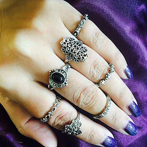 

Women's Ring 1 set Silver Alloy Elegant Holiday European Festival Jewelry