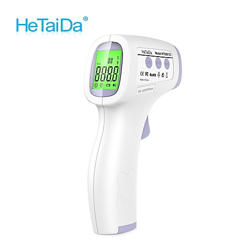 

Newest Infrared Non-contact Thermometer Forehead Thermometer Instant Read Fever Indicator Thermometer LCD IR Infrared Handheld Thermometer with CE & FDA Approved for Kids / Men and Women In Stock