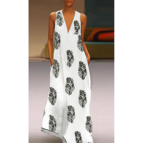

Women's Black Navy Blue Dress Swing Print S M