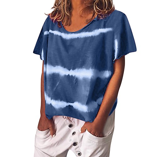 

Women's Daily T-shirt - Tie Dye Red