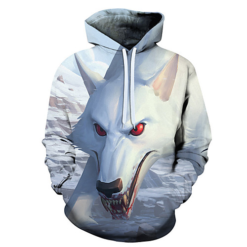 

Men's 3D Print / Casual Hoodie - 3D / Cartoon / Character Rainbow US32 / UK32 / EU40