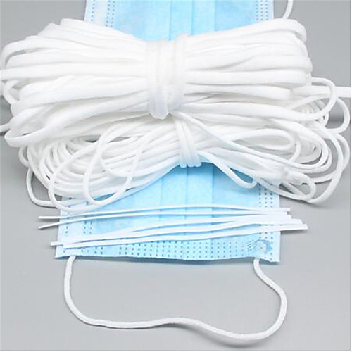 

4mmFlat head mouth Face Mask with Lanyard Sub-Strap Adjustable Elastic 120M