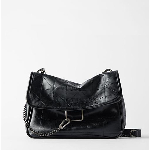 

Women's PU Crossbody Bag Solid Color Black