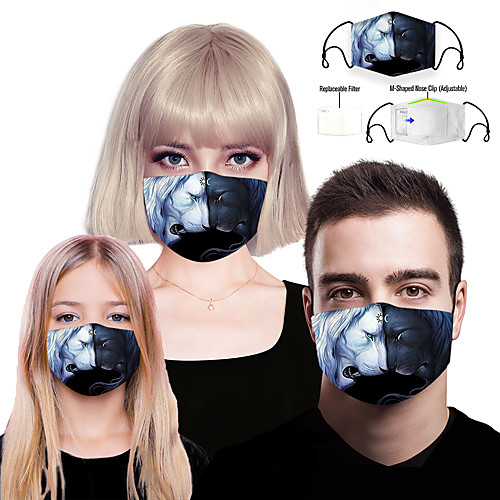 

Mask Filter Element Women's Polyester Spandex One-Size Rainbow 1pc / pack Adults Layered Mesh Sport Home All Seasons