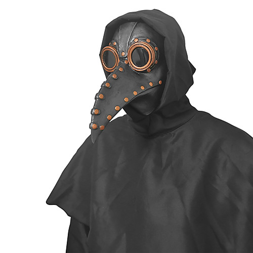 

Plague Doctor Vintage Inspired Steampunk Punk Rave Mask Masquerade Sequins Rivet Costume Dark Brown / Golden / Silver Vintage Cosplay
