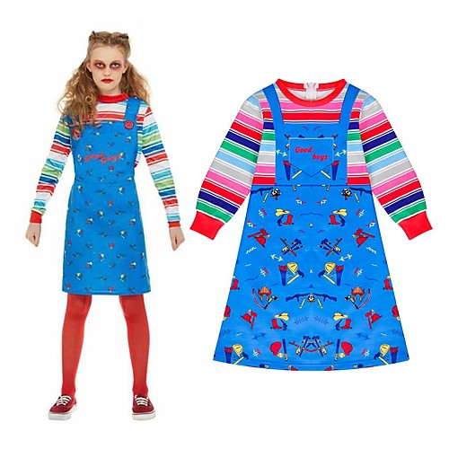 

Ghost Dress Kid's Girls' Halloween Halloween Festival / Holiday Polyster Blue Carnival Costumes