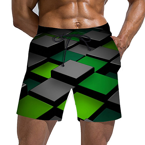 

Men's Sporty / Exaggerated Sweatpants / Shorts Pants - Geometric Pattern / 3D Print Sporty / Print Green US32 / UK32 / EU40 US34 / UK34 / EU42 US36 / UK36 / EU44