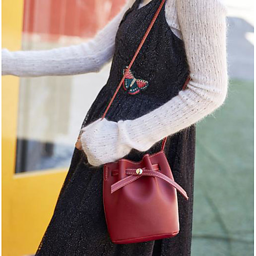 

Women's PU Crossbody Bag Solid Color Wine / Blushing Pink / Khaki