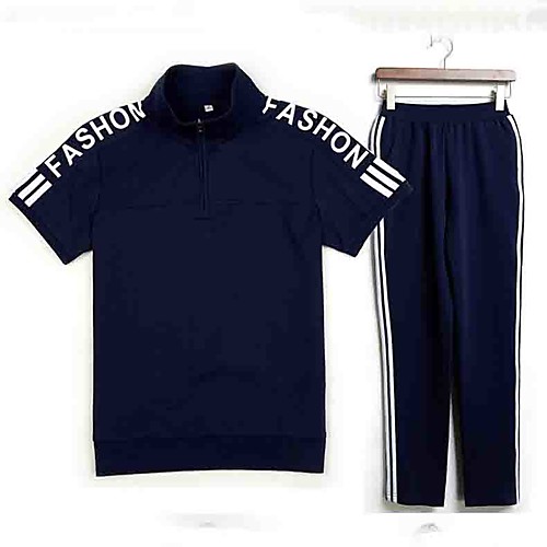 

Men's Daily Sports Set - Solid Colored / Letter White