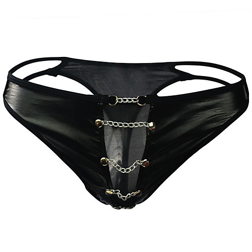 

Men's Cut Out G-string Underwear - Normal Low Waist Black One-Size