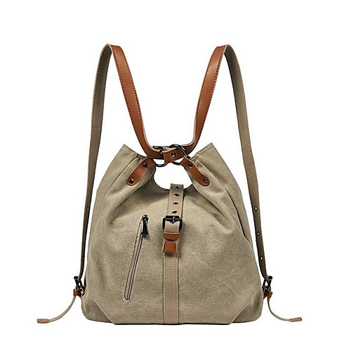 

Women's Canvas Top Handle Bag Solid Color Purple / Khaki / Blue