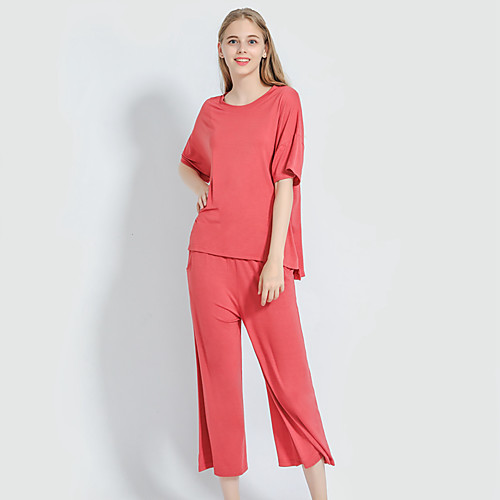 

Women's Suits Nightwear Purple Red Khaki One-Size