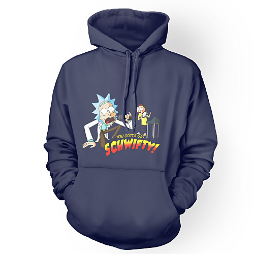 

Inspired by Rick and Morty Hoodie Polyster Print Printing Hoodie For Men's / Women's