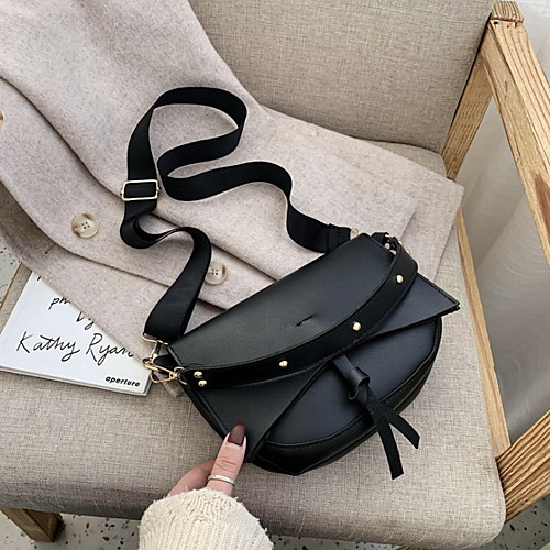 

Women's Zipper PU Crossbody Bag Solid Color Dark Brown / Brown / Black