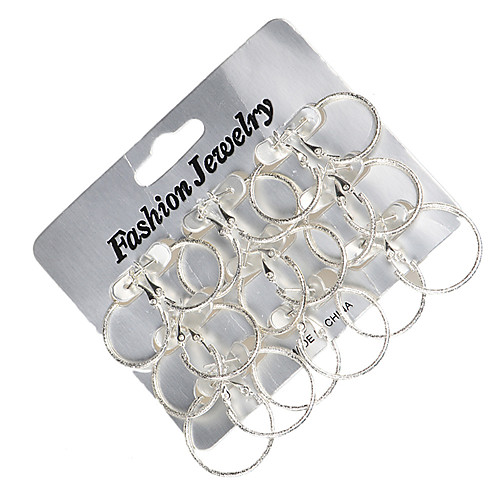 

Women's Earrings Holiday Wedding Birthday Romantic Earrings Jewelry Silver For Date Street Festival 1 set