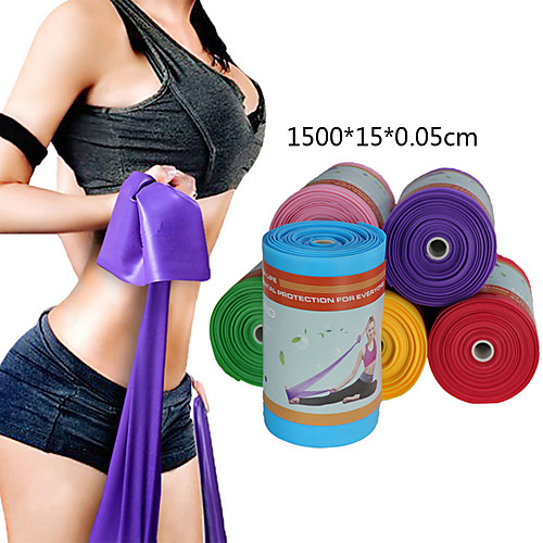 

Exercise Resistance Bands 1 pcs Sports TPE Home Workout Gym Yoga Odor Free Eco-friendly Non Toxic Durable High Elasticity Strength Training Muscle Building Physical Therapy For Men Women Leg Forearm