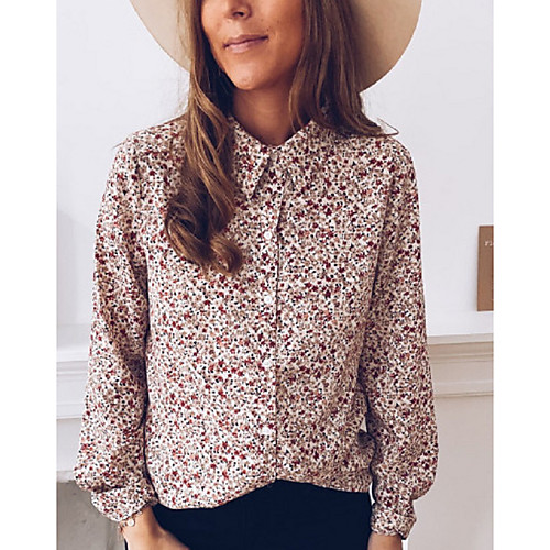 

Women's Daily Shirt - Floral Blushing Pink