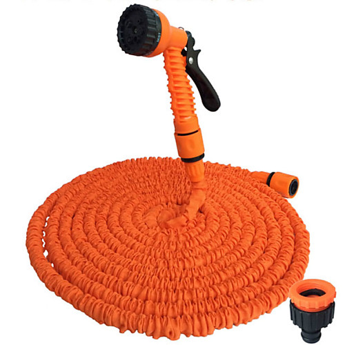 

Magic Telescopic Hose High Pressure Multi-function Car Wash Water Gun Hose Garden Garden Tool Orange Suit Home
