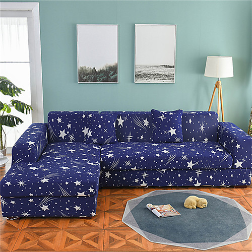 

Sofa Cover Romantic Yarn Dyed Polyester / Cotton Blend Slipcovers