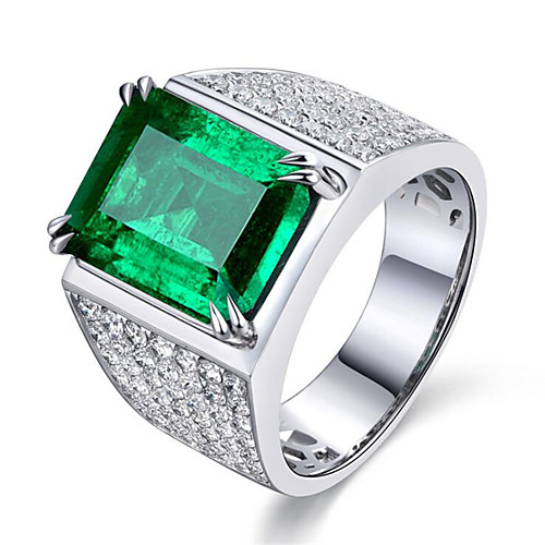 

Men Women Ring 1pc White Copper Gold Plated Round Stylish Gift Festival Jewelry Classic Flower