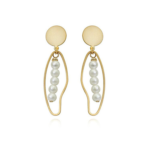 

Women's Drop Earrings Hollow Out Leaf Stylish Gold Plated Earrings Jewelry Gold For