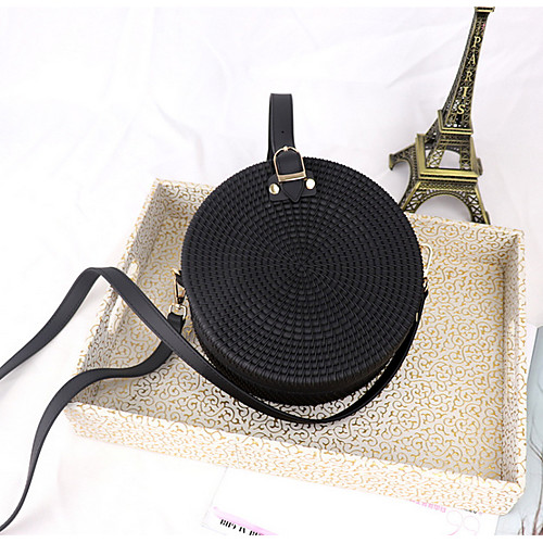 

Women's Zipper PVC(PolyVinyl Chloride) Crossbody Bag Solid Color Wine / Green / Blue